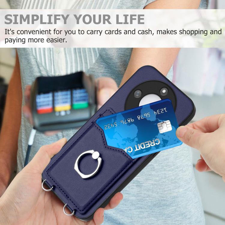 For Honor X60 / X9c Smart R20 Ring Card Holder Phone Case