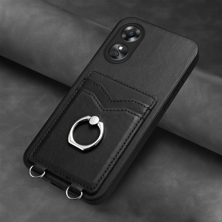 For OPPO A17 Global R20 Ring Card Holder Phone Case
