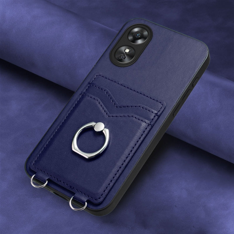 For OPPO A17 Global R20 Ring Card Holder Phone Case