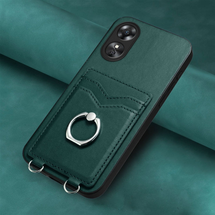 For OPPO A17 Global R20 Ring Card Holder Phone Case