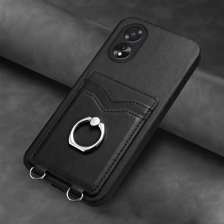 For OPPO A38 4G / A18 4G Global R20 Ring Card Holder Phone Case