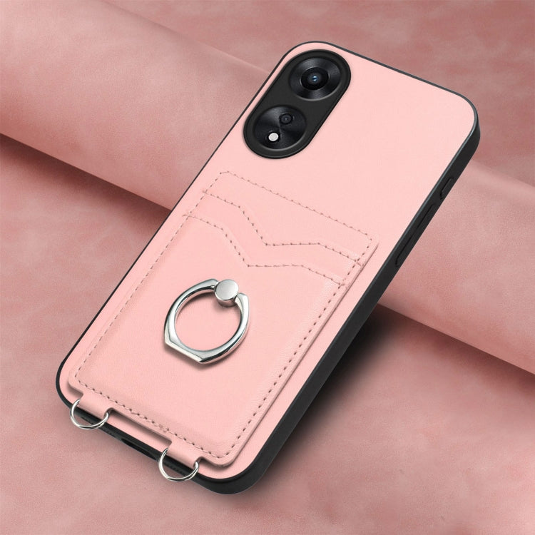 For OPPO A78 4G Global R20 Ring Card Holder Phone Case
