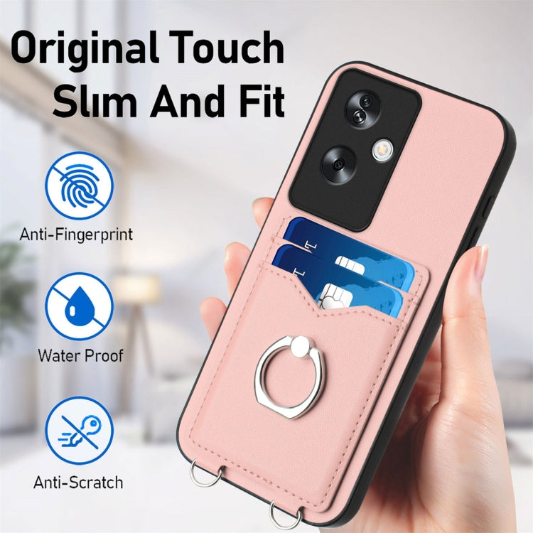 For OPPO A79 5G Global R20 Ring Card Holder Phone Case