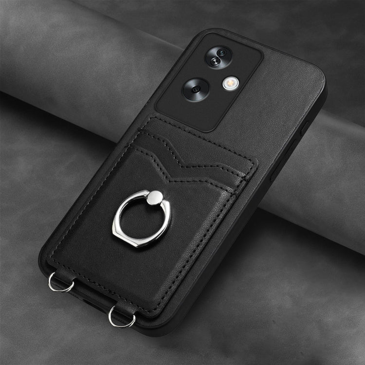 For OPPO A79 5G Global R20 Ring Card Holder Phone Case