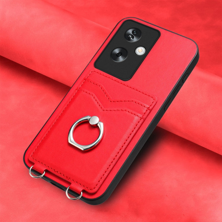For OPPO A79 5G Global R20 Ring Card Holder Phone Case