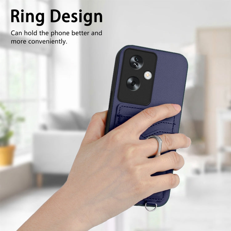 For OPPO A79 5G Global R20 Ring Card Holder Phone Case