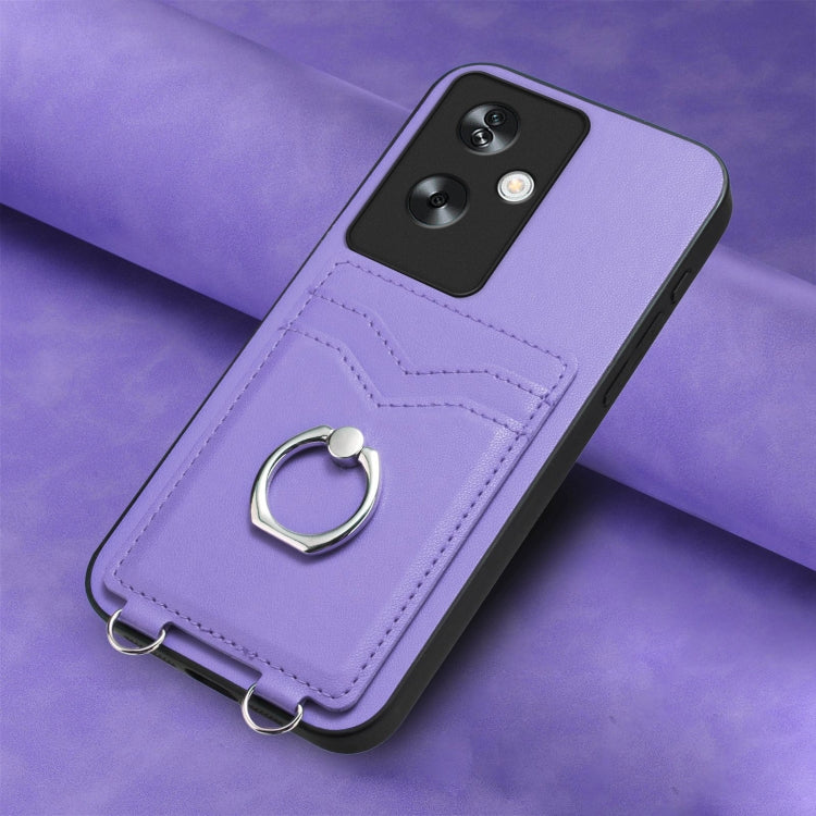 For OPPO A79 5G Global R20 Ring Card Holder Phone Case