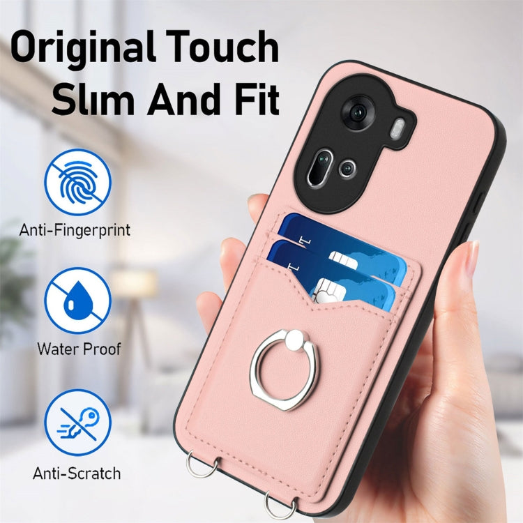 For OPPO Reno11 Global R20 Ring Card Holder Phone Case