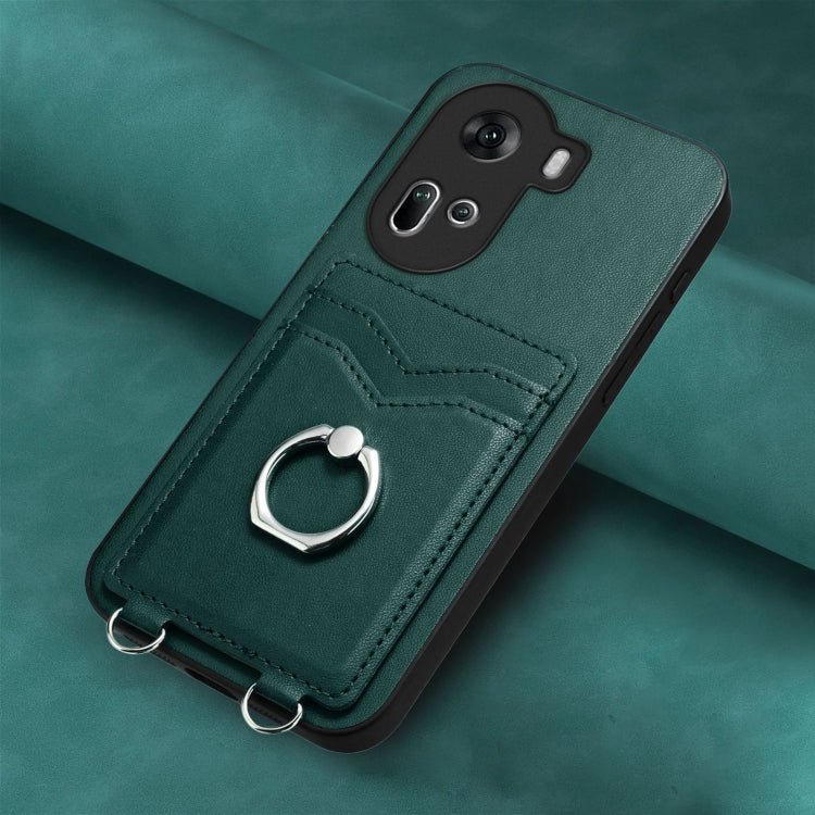 For OPPO Reno11 Global R20 Ring Card Holder Phone Case
