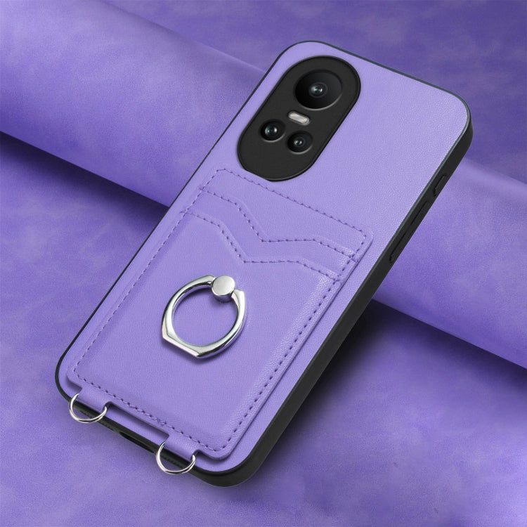 For OPPO Reno10 R20 Ring Card Holder Phone Case