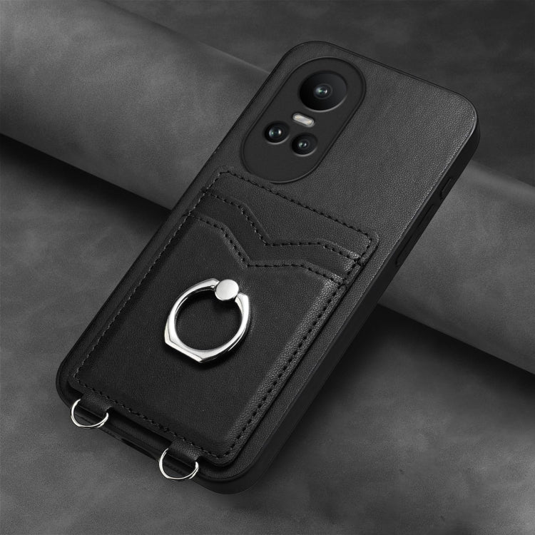 For OPPO Reno10 Pro 5G Global R20 Ring Card Holder Phone Case