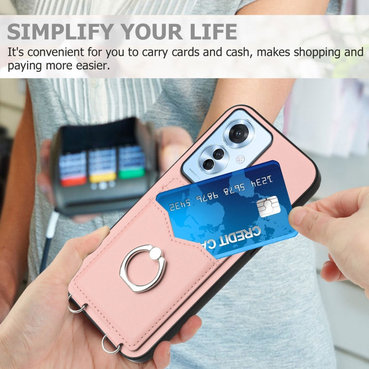 For OPPO Reno11 F Thai Version R20 Ring Card Holder Phone Case