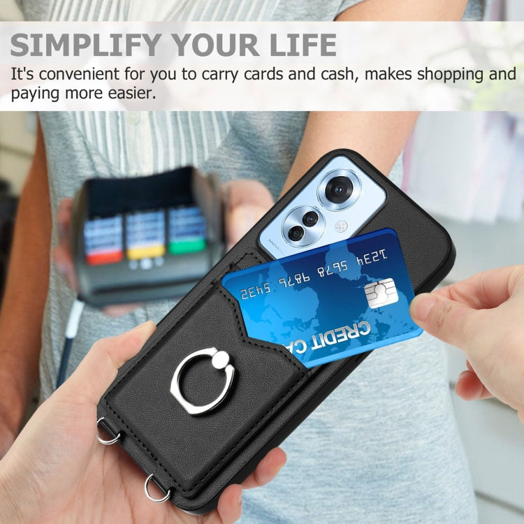 For OPPO Reno11 F Thai Version R20 Ring Card Holder Phone Case