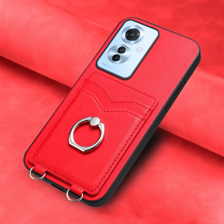 For OPPO Reno11 F Thai Version R20 Ring Card Holder Phone Case