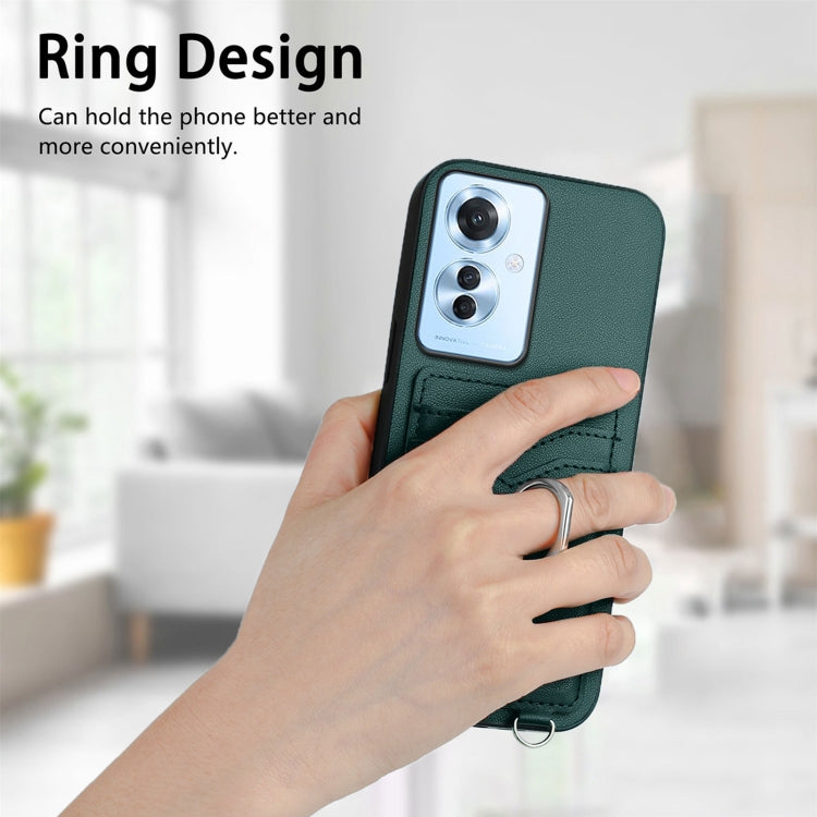 For OPPO Reno11 F Thai Version R20 Ring Card Holder Phone Case