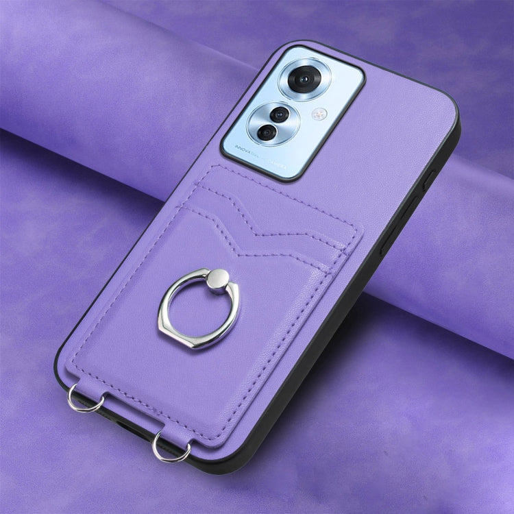 For OPPO Reno11 F Thai Version R20 Ring Card Holder Phone Case
