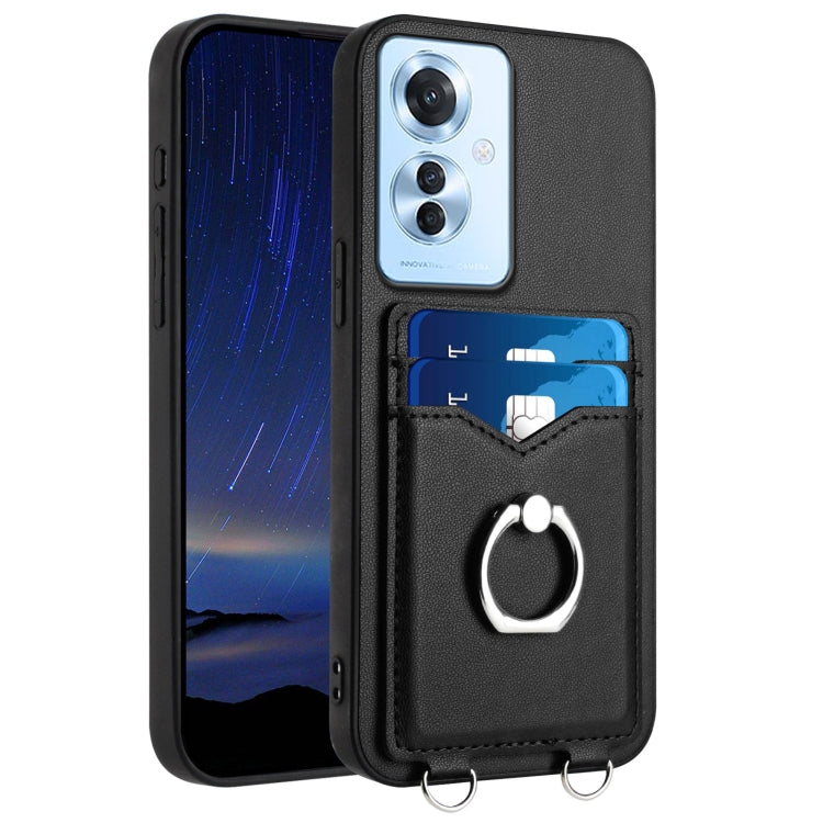 For OPPO F25 Pro 5G India R20 Ring Card Holder Phone Case