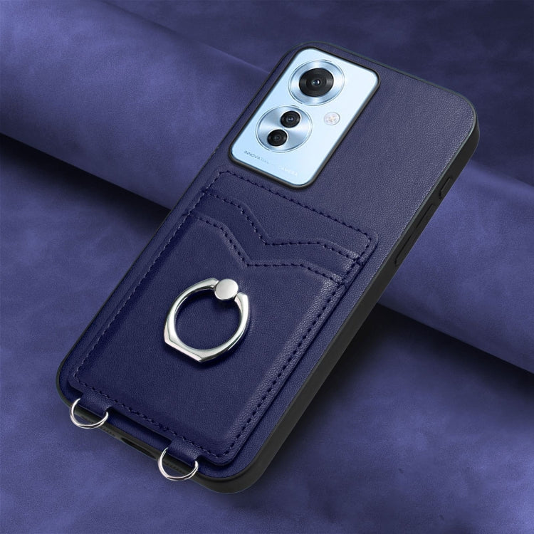 For OPPO F25 Pro 5G India R20 Ring Card Holder Phone Case