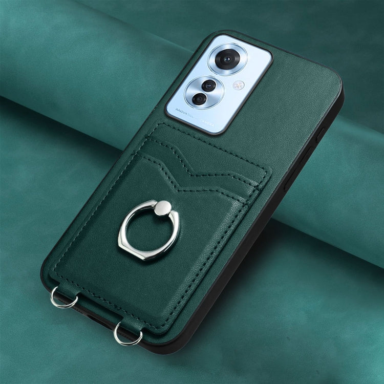 For OPPO F25 Pro 5G India R20 Ring Card Holder Phone Case