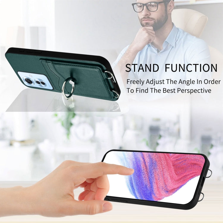 For OPPO F25 Pro 5G India R20 Ring Card Holder Phone Case