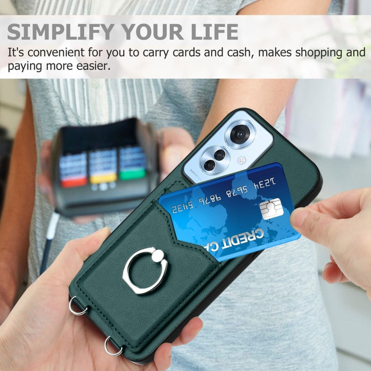 For OPPO F25 Pro 5G India R20 Ring Card Holder Phone Case