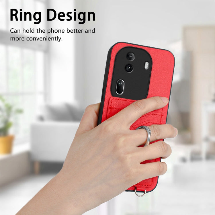 For OPPO Reno11 Pro Global R20 Ring Card Holder Phone Case