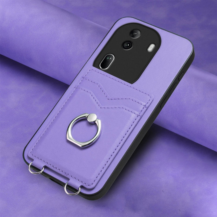 For OPPO Reno11 Pro Global R20 Ring Card Holder Phone Case