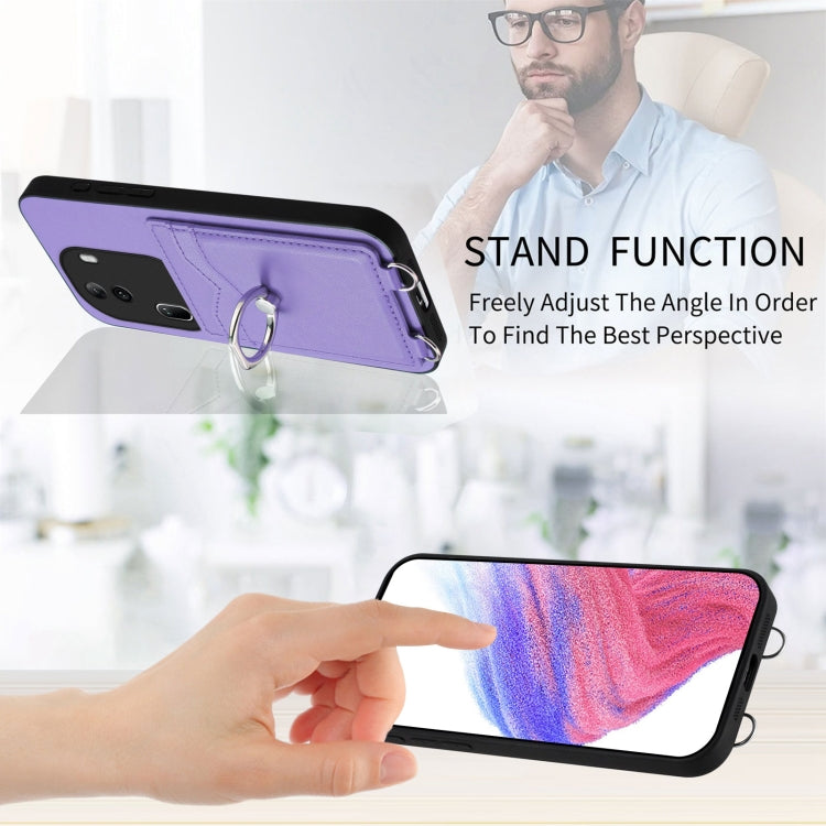 For OPPO Reno11 Pro Global R20 Ring Card Holder Phone Case