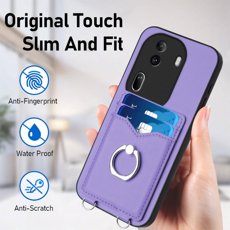 For OPPO Reno11 Pro Global R20 Ring Card Holder Phone Case
