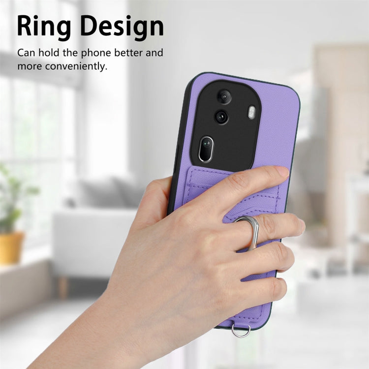 For OPPO Reno11 Pro Global R20 Ring Card Holder Phone Case