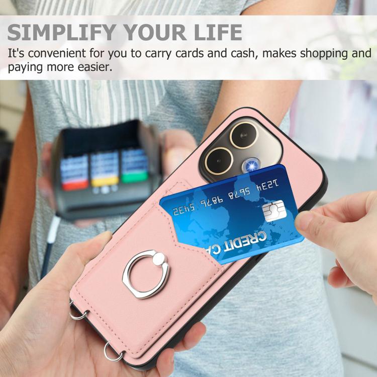 For OPPO A5 Energy / A5 Pro 5G Global R20 Ring Card Holder Phone Case