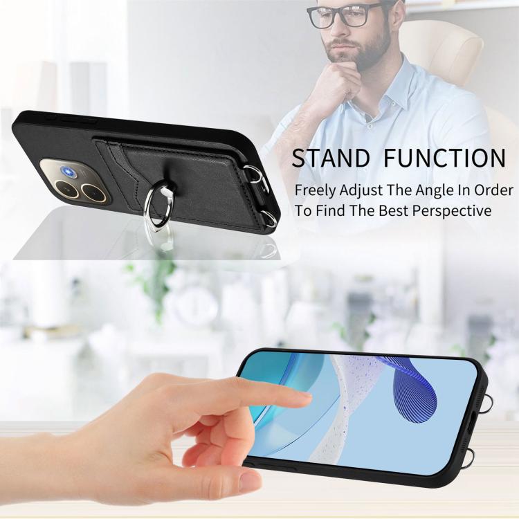 For OPPO A5 Energy / A5 Pro 5G Global R20 Ring Card Holder Phone Case