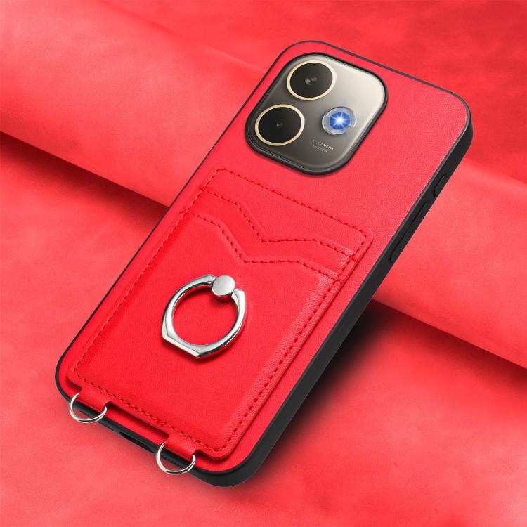 For OPPO A5 Energy / A5 Pro 5G Global R20 Ring Card Holder Phone Case