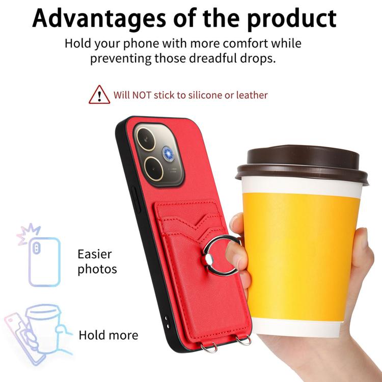 For OPPO A5 Energy / A5 Pro 5G Global R20 Ring Card Holder Phone Case