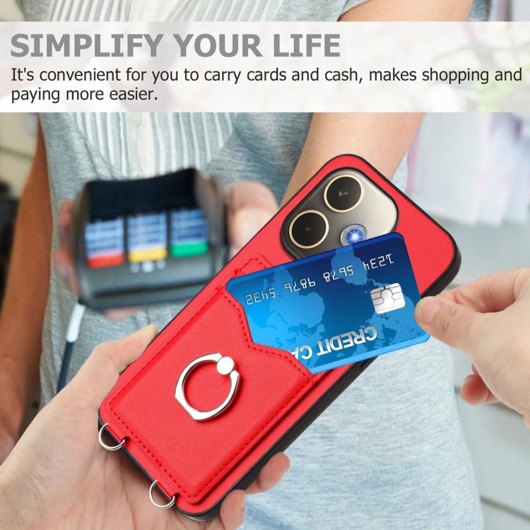 For OPPO A5 Energy / A5 Pro 5G Global R20 Ring Card Holder Phone Case