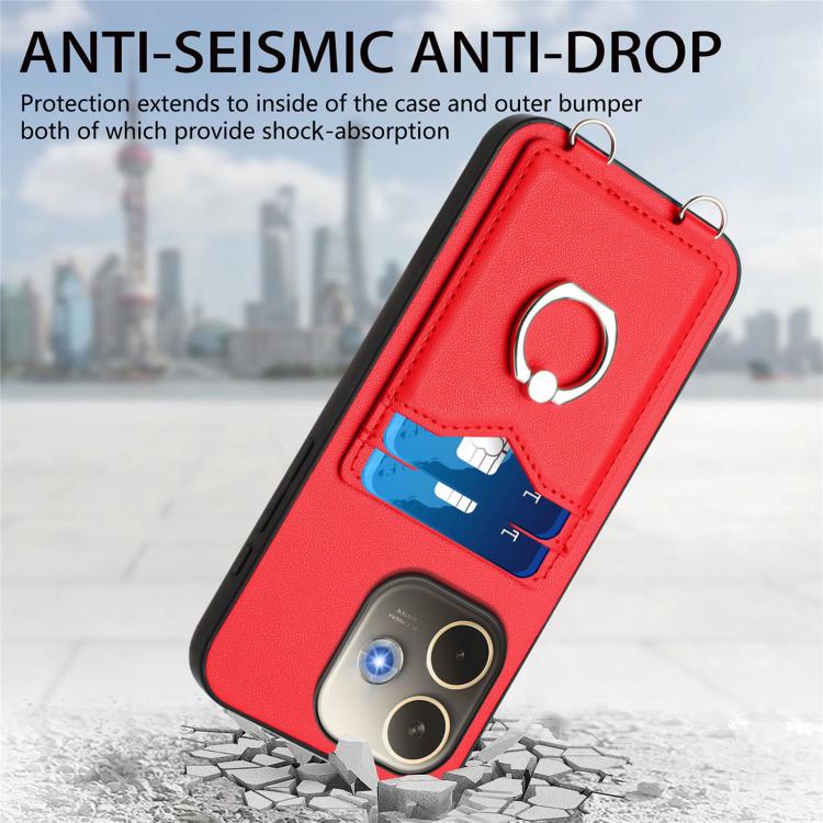 For OPPO A5 Energy / A5 Pro 5G Global R20 Ring Card Holder Phone Case