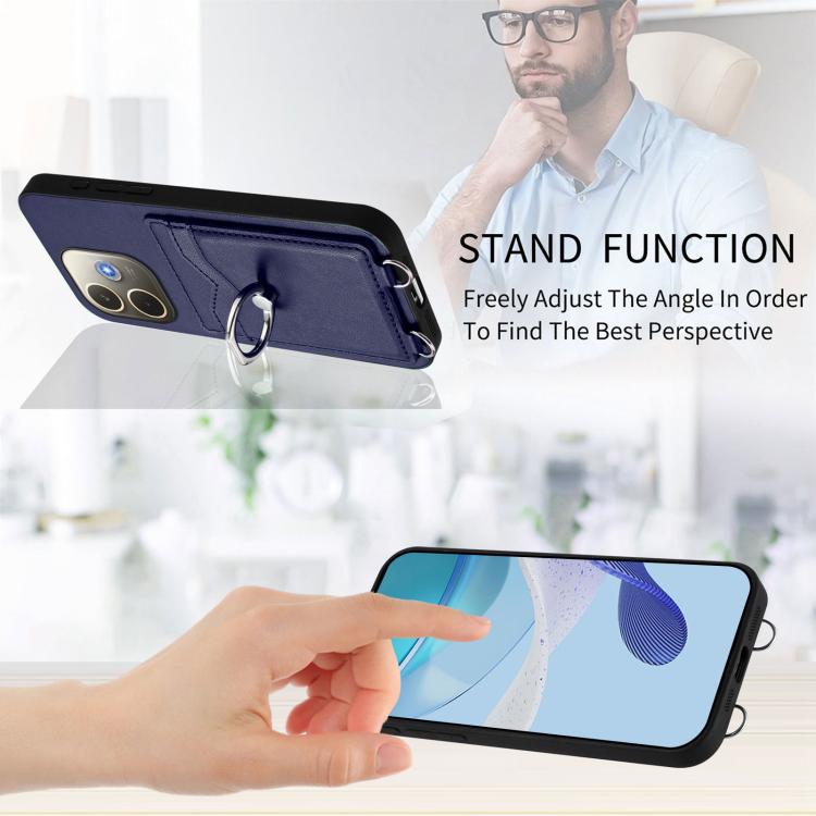 For OPPO A5 Energy / A5 Pro 5G Global R20 Ring Card Holder Phone Case
