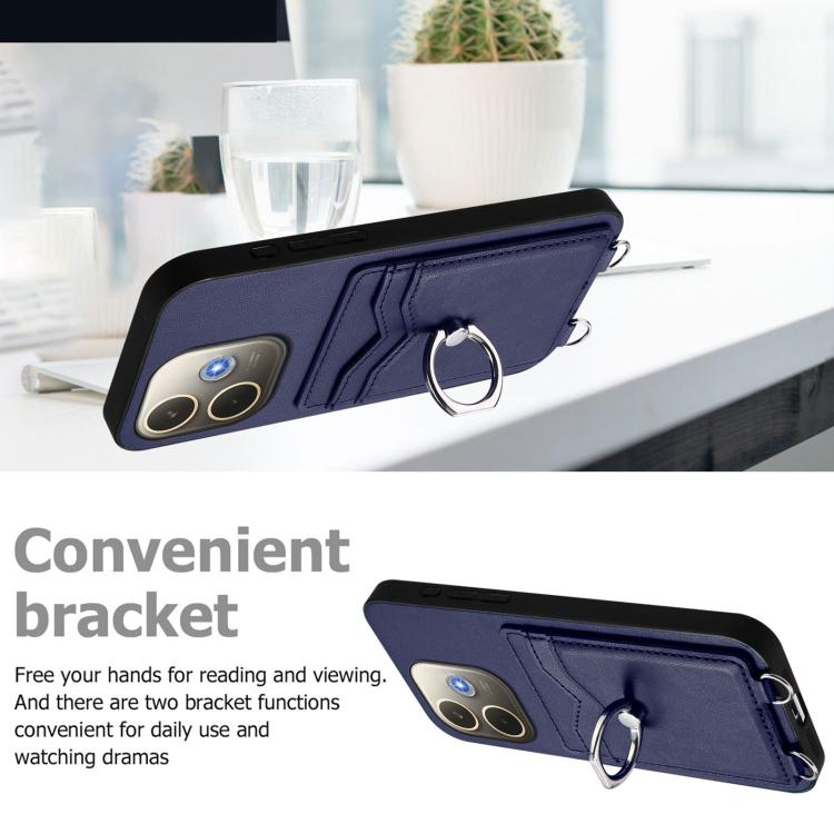 For OPPO A5 Energy / A5 Pro 5G Global R20 Ring Card Holder Phone Case
