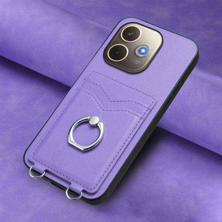 For OPPO A5 Energy / A5 Pro 5G Global R20 Ring Card Holder Phone Case