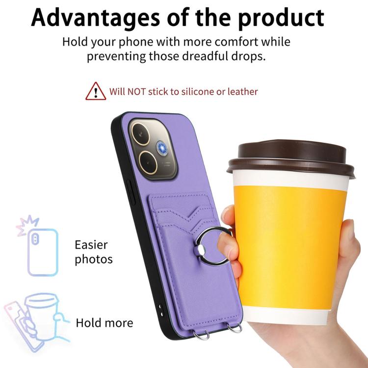 For OPPO A5 Energy / A5 Pro 5G Global R20 Ring Card Holder Phone Case