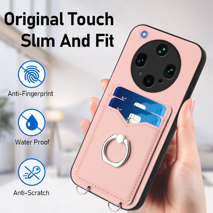 For OPPO Find X8 Ultra R20 Ring Card Holder Phone Case