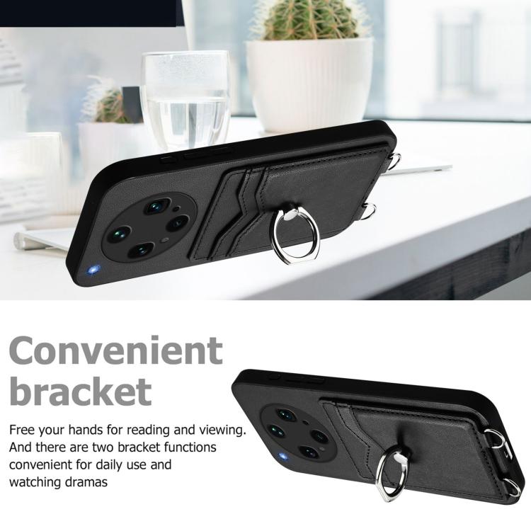 For OPPO Find X8 Ultra R20 Ring Card Holder Phone Case