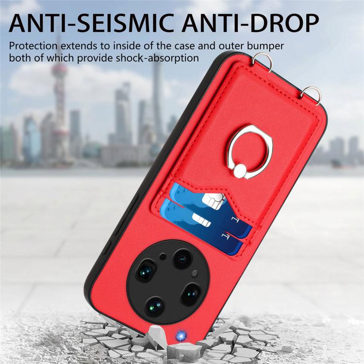 For OPPO Find X8 Ultra R20 Ring Card Holder Phone Case