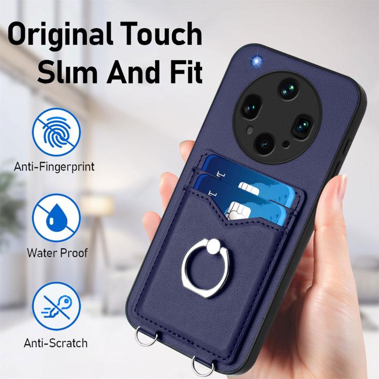 For OPPO Find X8 Ultra R20 Ring Card Holder Phone Case