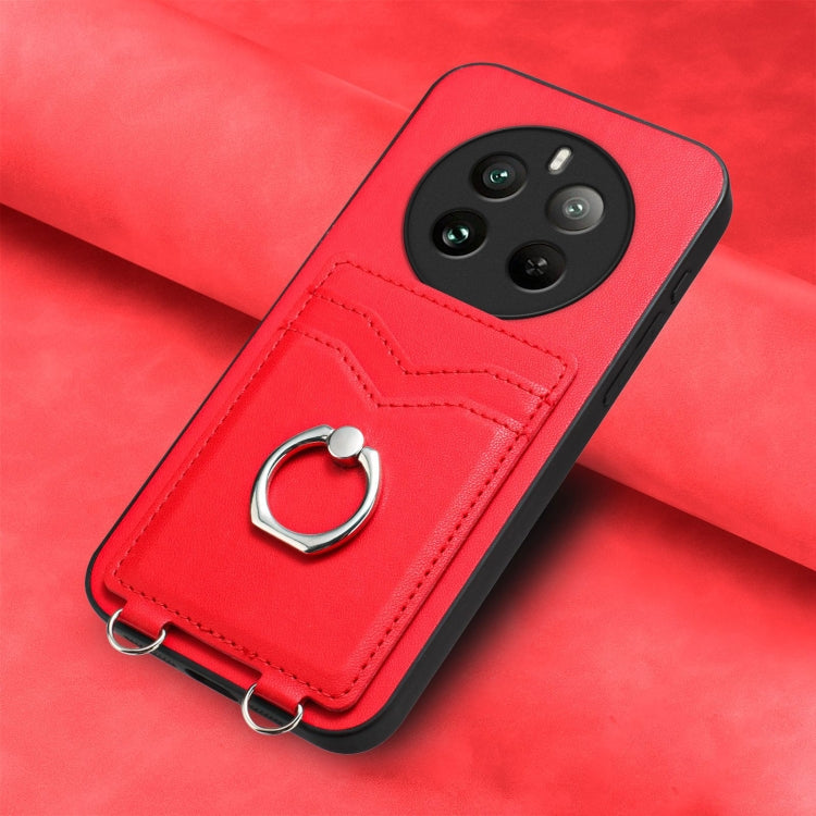 For Realme 12 Pro / 12 Pro+ R20 Ring Card Holder Phone Case