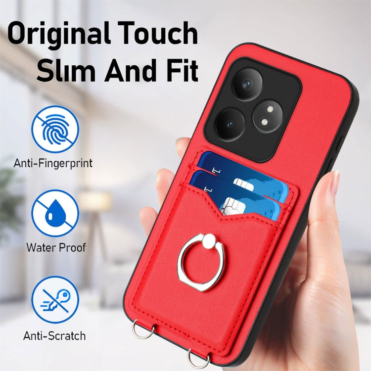For Realme GT Neo6 SE R20 Ring Card Holder Phone Case