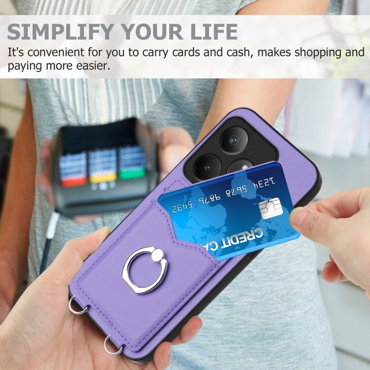 For Realme GT Neo6 SE R20 Ring Card Holder Phone Case