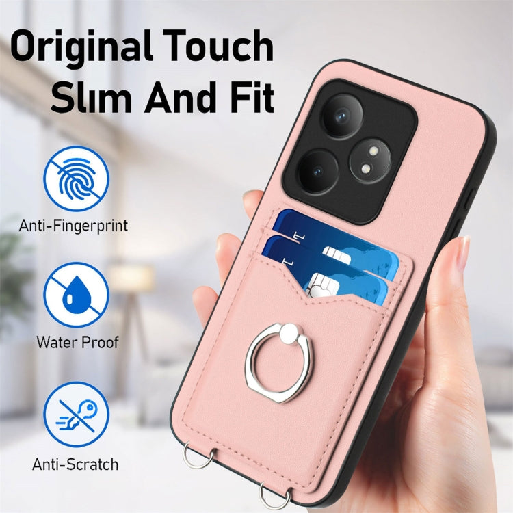 For Realme GT Neo6 / GT 6T 5G R20 Ring Card Holder Phone Case