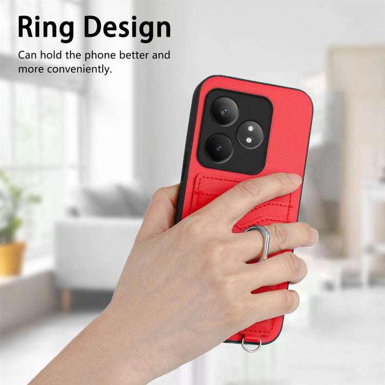 For Realme GT Neo6 / GT 6T 5G R20 Ring Card Holder Phone Case