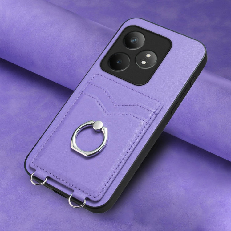 For Realme GT Neo6 / GT 6T 5G R20 Ring Card Holder Phone Case